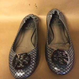 Tory Burch ballet travel flats  7.5 Med Excellent